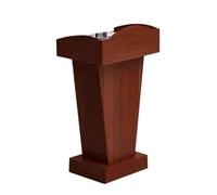 Podium réglable en bois portable pour présentations, enseignement et discours, idéal pour les églises, les événements, les séminaires et les restaurants (jaune)