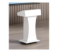Podium réglable en bois pour présentations - Pupitre de conférence portable pour bureau, école et église - Installation facile, idéal pour les conférences en public, les conférences et les événements