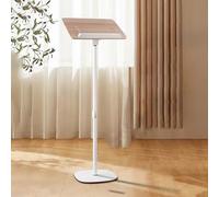 Podium réglable en hauteur avec support de sol compact incliné pour bureau, école, église, présentations discours et prise de parole en public.
