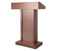 Podium robuste pour pupitre - Support léger et étroit pour église et salle de classe - Bureau polyvalent pour lecture ou ordinateur portable en finition café clair