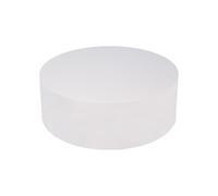 Podium rond pour magasin de vêtements - 23,6 x 23,6 x 9,8 pouces - Base cylindrique blanche pour robe de mariée, vitrine boutique et décoration de vestiaire