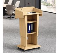 Podium roulant réglable - Support de présentation robuste et portable pour enseigner les semi-événements - Hauteur réglable pour une meilleure visibilité