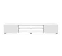 Podium TV Blanc 185 2 portes, Blanc, 185x42x31 cm