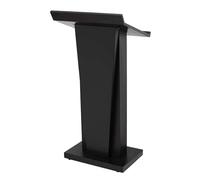 Podiums portables en métal avec espace de rangement ouvert, table de conférence moderne, lutrin debout simple, idéal pour les événements, les bureaux et les présentations