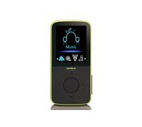 PODO-153LM - Lecteur MP3 de sport avec podomètre, oreillettes de sport et brassard de sport - Vert