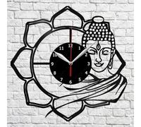 PODODO Gautama Horloge murale en vinyle Motif Bouddha