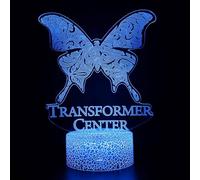PODODO Veilleuse papillon 3D 16 couleurs changeantes lampe acrylique base ABS chargeur USB décoration maison jouet anniversaire Noël enfant cadeau