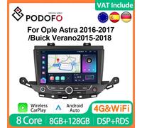 Podofo 4G CarPlay Android Radio For Opel Astra 2016-2017 Car Multimedia Player 2din GPS Stereo IPS Head Unit Ai Voice Autoradio 8G+128G (4G)