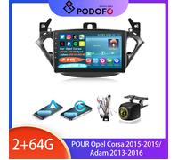 Podofo 9"" Android pour Opel Corsa 2015-2019/Adam 2013-2016 - CarPlay/Android Auto Sans Fil, GPS, WiFi, BT, EQ, FM/RDS