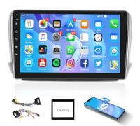 Podofo Android Autoradio GPS pour Peugeot 208/2008 2012-2018, Auto Navi 10" Écran Tactile WiFi Bluetooth FM RDS Lien Miroir USB Auto Radio Vidéo Stéréo Lecteur