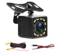Podofo Camera de Recul pour Voiture Angle de 170 °, 12 LED Caméra de Recul Super Vision Nocturne, Ligne de Guidage de Stationnement étanche