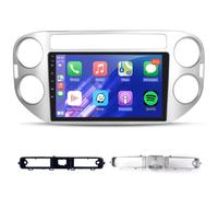 Podofo Carplay Autoradio pour VW Tiguan 2006-2016,Android 2G+64G HiFi, 9" Écran Tactile Android Auto GPS WiFi Bluetooth FM RDS Radio USB Lecteur Vidéo de Voiture pour Volkswagen Tiguan