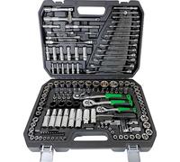 Podofo Jeu d'outils de mécanicien, acier chrome-vanadium durable, changement rapide 72 dents, noir