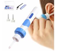Podofree Ear Cleaner,Oroclear Earwax Cleaner,New Power Suction Motorised Ear Cleaner Ear,Earwax Suction Remover,Silicone Wax Removal,Gentle and Painless,with 2 Washable Heads & Batteries (1)