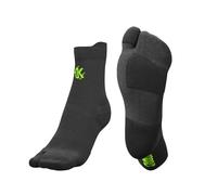PODOKS RUNNING PRO SOCKS Chaussettes de course à pied pour hommes et femmes, chaussettes de compression biomécanique (FR/ES, Alpha/lettres, L, Taille normale, Taille Tall, Noir)