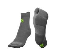 PODOKS RUNNING PRO SOCKS Chaussettes de course à pied pour hommes et femmes, chaussettes de compression biomécanique (FR/ES, Alpha/lettres, L, Taille normale, Taille Tall, Gris)
