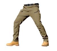 PODOLIXIA Pantalon cargo long pour homme avec poches et fermeture éclair - Pantalon de travail chino tactique Ranger pour la chasse, la randonnée, la jambe droite - Pantalon Ranger décontracté, 1