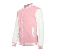 PODOLIXIA Veste universitaire pour femme - Veste de survêtement sans veste - Veste de baseball - Veste demi-saison - Style Harajuku - Col montant - Veste de sport streetwear - Patchwork décontracté,