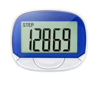 Podomètre 3D, Compteur De Pas for La Marche, Moniteur De Pas Portable, Compteur De Pas Précis avec Grand Écran Lecture Précise(Blue)