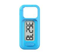 Podomètre 3D for La Marche avec Grand Écran, Compteur De Pas Simple Et Précis avec Clip Amovible Et Lanière for Hommes, Femmes Et Enfants Simple Et Facile à Utiliser(Blue)