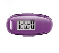 Podomètre 3D pour la marche, compteur de pas simple avec clip et sangle amovibles, tracker de pas rechargeable par USB avec rétroéclairage, compteur de pas précis pour hommes, femmes, personnes âgées