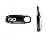 Podomètre 3D pour la marche, compteur de pas simple avec grand écran numérique, aucune application ou Bluetooth nécessaire, suivi de pas précis avec clip et cordon pour personnes âgées, hommes, femmes