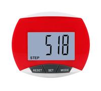 Podomètre À Clipser, Fonctionnement Simple, Marche, Course Pied, avec Calories Brûlées Et Comptage des Pas Comptage PréCis(Red)
