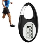 Podomètre appareil numérique simple portable | Traqueur de pas précis avec mousqueton pour course à pied, jogging, randonnée, exercice en plein air, sports, entraînement et