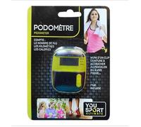 Podomètre - CMP - Compteur de Pas - Clip Ceinture - Fitness - Couleur Jaune