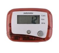 Podomètre de Course à Pied Simple - Podomètre Portable - Podomètre de Marche kilomètres/km - Léger - avec Clip - pour Hommes, Femmes, et Personnes âgées - 4,7 x 3,5 cm