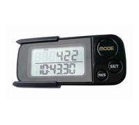 Podomètre de marche 3D 3DTriSport, eBook gratuit Mémoire 30 jours, compteur de pas précis, distance de marche en miles/km, compteur de calories, suivi d'objectifs quotidiens
