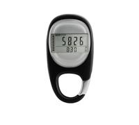 Podomètre De Marche À Affichage Numérique 3D, Suivi Précis des Pas D'entraînement, Compteur De Pas, Équipement for La Course en Plein Air Simple Et Facile à Utiliser(Black)