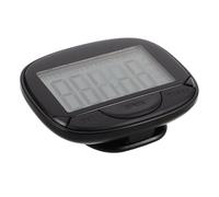 Podomètre de Marche à Clip, Grand Écran Numérique, Comptage Précis | Opération Simple, Autonomie Longue, Boîtier ABS Noir, pour Marche Quotidienne et Routines Fitness