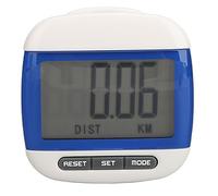 Podomètre de marche, compteur de calories, de distance, grand écran LCD avec clip pour personnes âgées, adultes, exercice, suivi de la condition physique, bleu