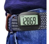 Podomètre de marche - Podomètre pour pas et miles, portable avec clip arrière et fonction horloge, podomètre de calories précis