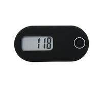 Podomètre Électronique 3D À Fonction Unique for Enfants Et Personnes Âgées Marchant Dix Mille Pas Compteur Podomètre Compteur De Jeu Lecture Précise(Black)
