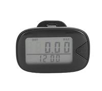 Podomètre Marche Multifonction avec Grand Écran Digital, Léger et Précis, Memo 7 Jours, Compteur de Pas Calories Distance - Conçu pour Hommes et Femmes Actifs (Noire)