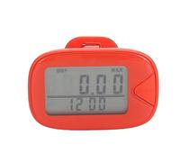 Podomètre Marche Multifonction avec Grand Écran Digital, Léger et Précis, Memo 7 Jours, Compteur de Pas Calories Distance - Conçu pour Hommes et Femmes Actifs (Rouge)