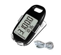 Podomètre pour Marche Grand Écran Numérique Précis Portable | Compteur de Distance Moniteur Extérieur Parc Montagne Sentier Marche