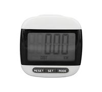 Podomètre pour personnes âgées, podomètre de marche précis avec écran LCD et clip pour personnes âgées(Noir)