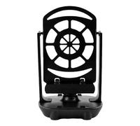Podomètre pour Téléphone Portable Double Support, à Roulement Silencieux | Largeur Jusqu’à 8,5cm, Usage Maison et Bureau, Plastique Noir, pour Deux Appareils