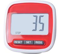 Podomètre simple LCD Dispaly 3D Walking Step Counter Running Passometer avec clip (rouge)