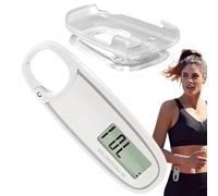 Podomètre simple, podomètre pour marcher - Grand écran numérique, compteur de pas simple, podomètre, traceur de pas, clip amovible, suit avec précision les pas et surveille le progre