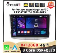 PodoNuremberg-Autoradio Android, Carplay, GPS, 8 cœurs, 4G, WiFi, 8 cœurs, stéréo, pour voiture Volkswagen Magotan/CC 2010-2014/PASSAT B7/Gods 2010-2015 2 64G Carplay