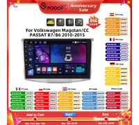 PodoNuremberg-Autoradio Android, Carplay, GPS, 8 cœurs, 4G, WiFi, 8 cœurs, stéréo, pour voiture Volkswagen Magotan/CC 2010-2014/PASSAT B7/Gods 2010-2015 4 64G 4Core AHD