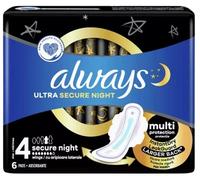 Podpaski higieniczne ze skrzydełkami 6 sztuk ALWAYS ULTRA NIGHT