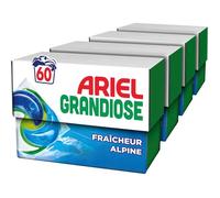 Pods Grandiose Fraîcheur Alpine, 60 lavages (4x15), linge mixte, dissolution rapide même à froid