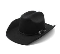 PODSI Chapeau de Cow-Boy à la Mode, Chapeau de Cowgirl à Larges Bords pour Hommes et Femmes, Automne, Unisexe, Mignon, avec visière (Color : Beige, Size : 57-58 cm)