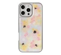 PODSI Chaton Mignon et drôle Fleuri Coque de téléphone for iPhone 16 15 14 13 12 11 Pro Max Étuis arrière Mignonne(for iPhone 15 Pro Max)