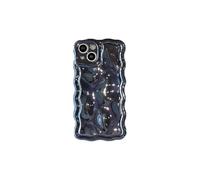 PODSI Ondulé 3D élégant Coque Silicone for iPhone 16 15 14 13 12 11 Pro Max Étuis arrière Mignonne(H,for iPhone 15 Pro)